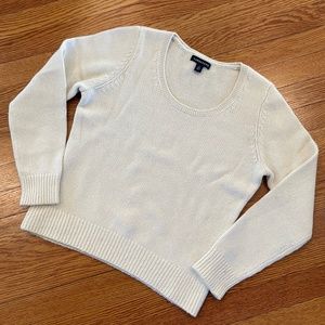 Land's End Women's Cashmere Sweater - Ivory - Small